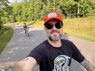 Biking - Cruisin around with mom