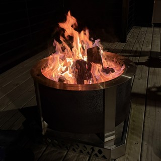 Travel - Beautiful night for a fire. These Breeo pits are so nice.