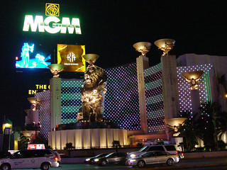 MGM Grand Sign and Lion