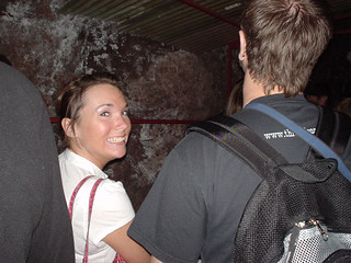 In a little cave/tunnel at the bottom of  Hoover Dam