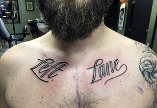 Tattoo - Fresh left lane tattoo