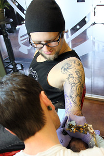 Tattoo - Getting tattooed by Joshua Bowers at Iron Heart Tattoo