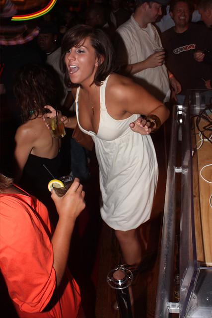 This chick was partying hard