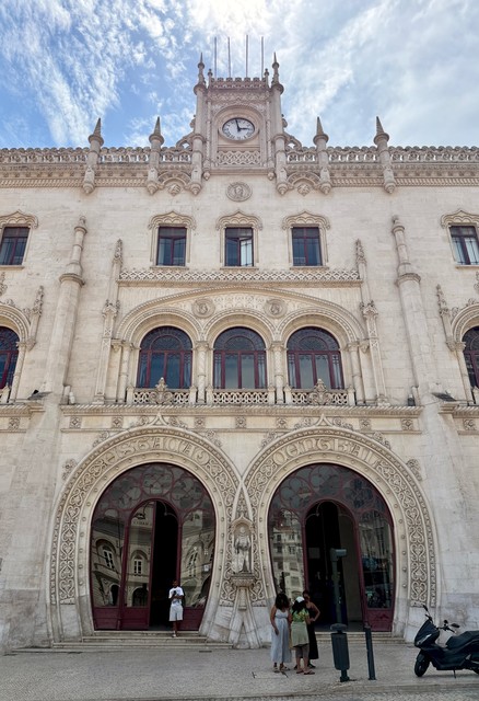 The Rossio railway station