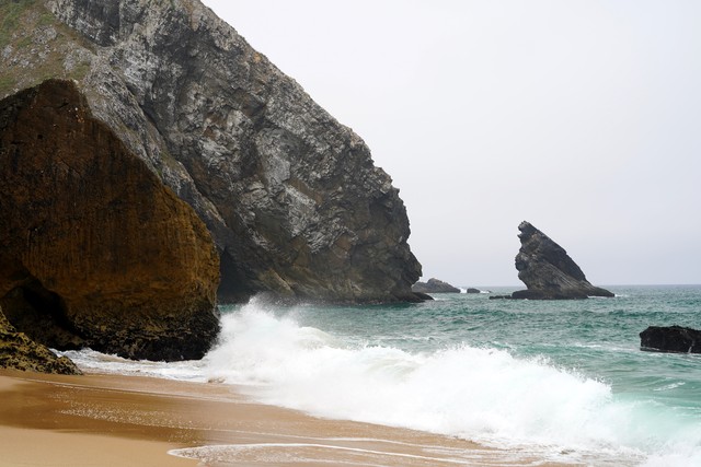 Rocks and waves at Adraga