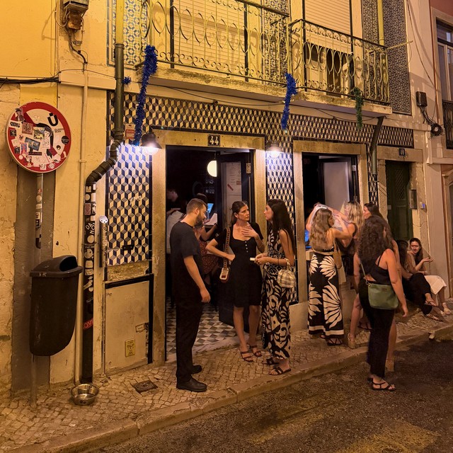 This was the front of the restaurant. Lisbon is so cool.