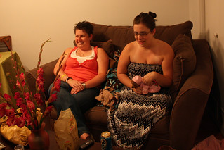 Elizabeth Ditleveson - Steph, Elizabeth, and a really weird dog