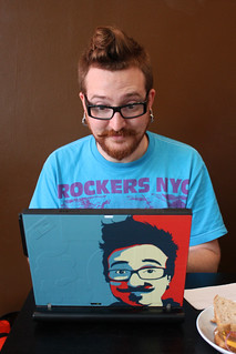 frame - Harper and his ridiculous laptop sticker