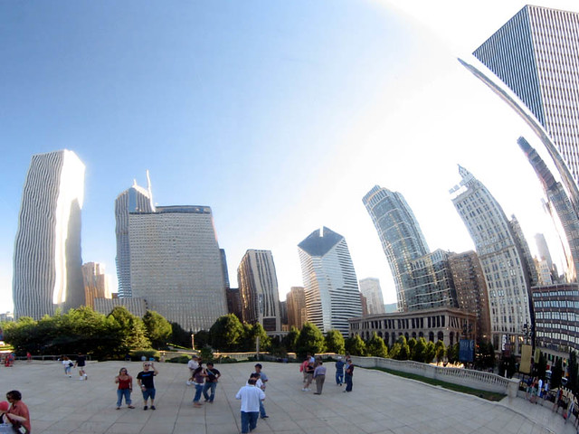 Reflection in Cloud Gate @ Millenium Park