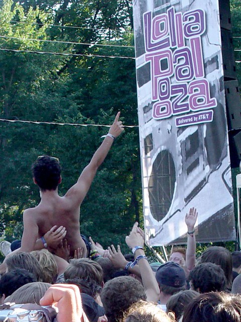 Crowd Surfing at The Rapture