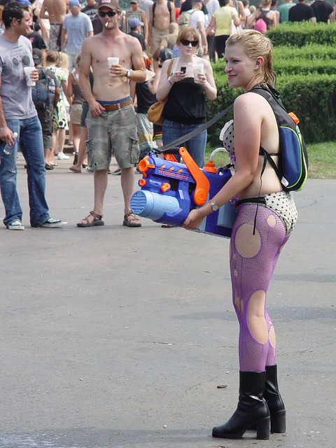 Water Gun Girl at Lollapalooza