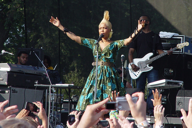 Erykah Badu at Lollapalooza