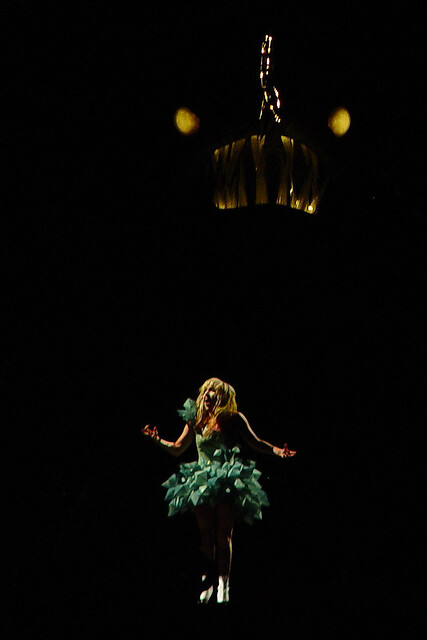 Lady Gaga and the giant monster at Lollapalooza