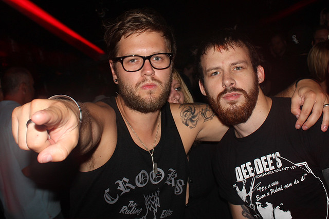 Me and this rocker dude that was hanging out