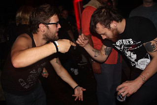 Lollapalooza - Rocking out to something...