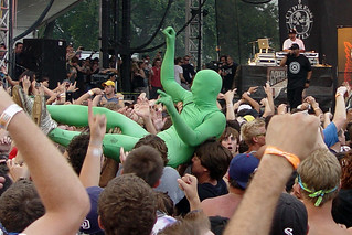 Lollapalooza - Green Man crowd surfing at Cypress Hill