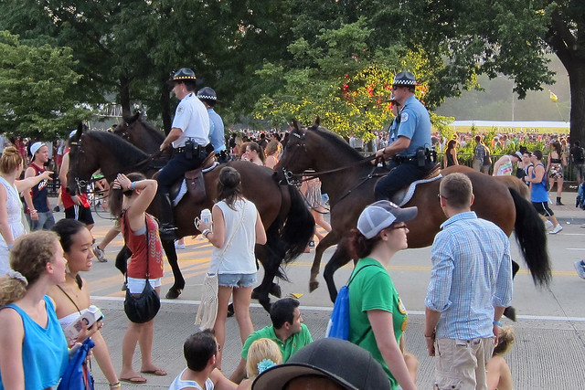 Mounted officers