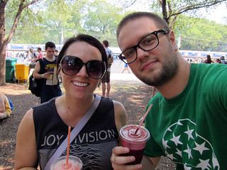 Lollapalooza - Smoothie, Lolla lunch break with wifey