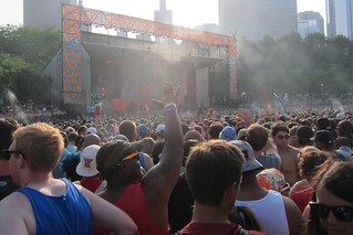 Lollapalooza - Seriously look at all the smoke at Nas, lol