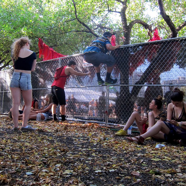 A few kids sneakin into VIP so that they could get mixed drinks