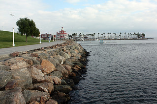 Looking down Long Beach