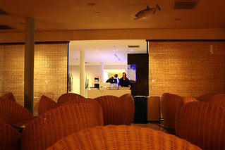 Havin a before dinner drink at The Standard