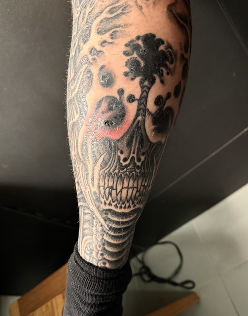 I think part of my tattoo got an infection. First time this has happened.