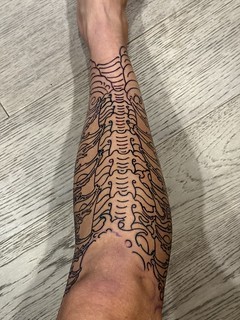 Tattoo - Lined bones n stuff