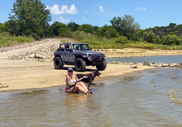 Chilling in the water