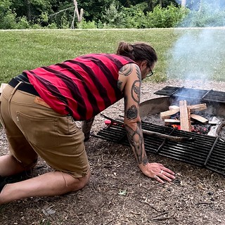 Gettin that fire going