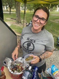 Cooking - Makin some dutch oven nachos