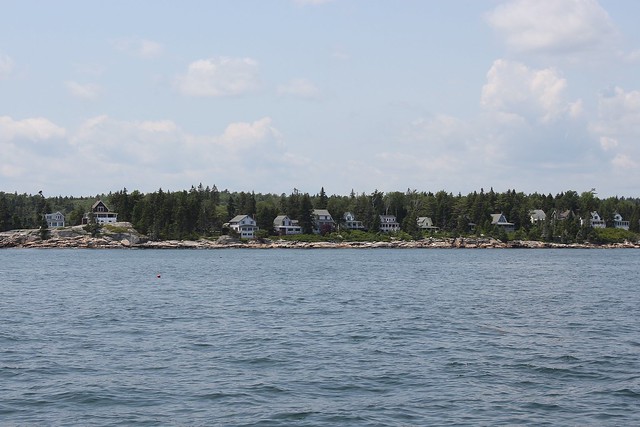 Houses along the bay shore