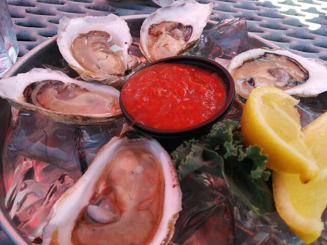 Fresh, local oysters.