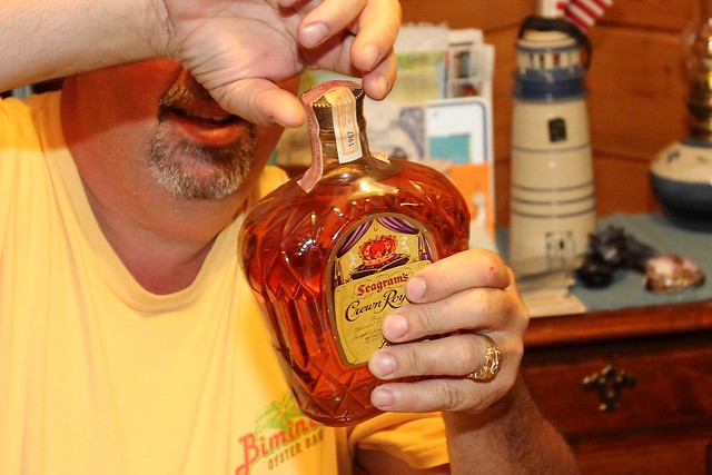 They'd be saving this old bottle of Max's Crown from 1967 for a special occasion and decided... t...