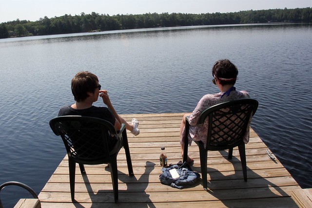 Morning dock chilling