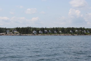 Houses along the bay shore