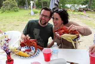 Fresh grilled lobster