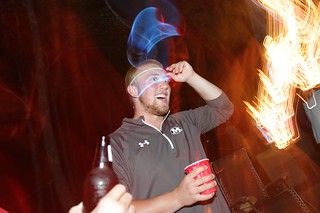 Tucker with the glow headband