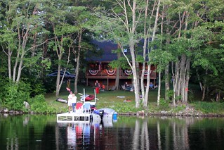 Myer's cabin from the lake