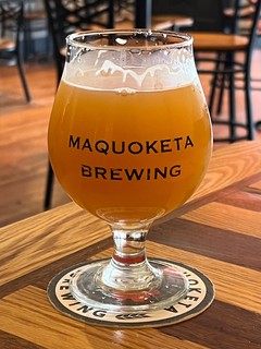 Checking out the local brewery with Jon