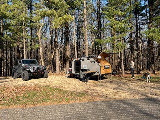 Set up and ready to hang