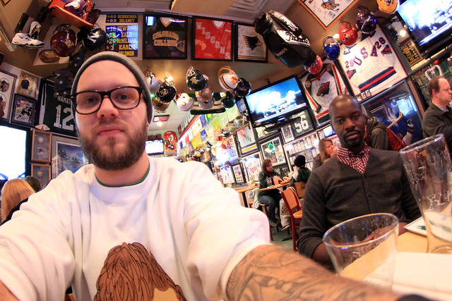 Yusuf and I at Panino's