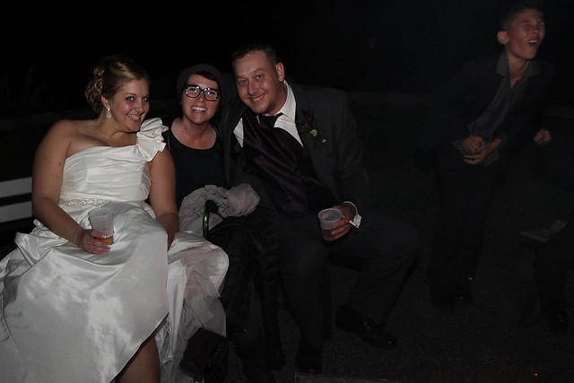 Tara, Kari, and Trent (and some poor kid who apparently just got punched in the crotch)