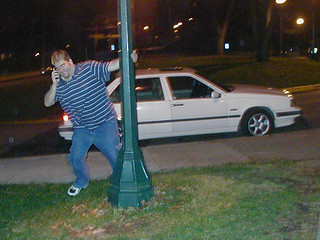 Kevi being retarded on the way to dinner