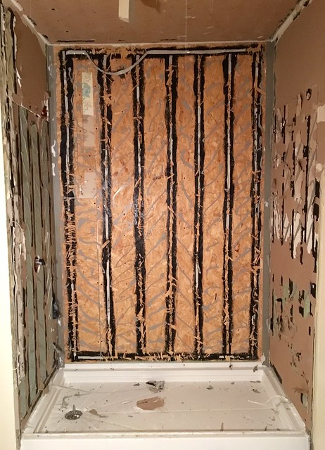 This shower sucked to remove