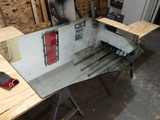 Tried to cut my first mirror. Messed up. Drinking beer now.