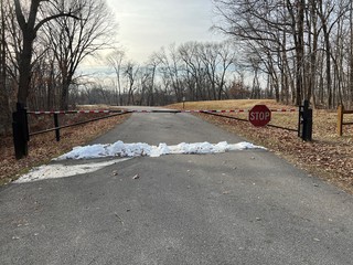 Welp. We thought the palisades was open for winter camping... Apparently "walk up" does not mean ...