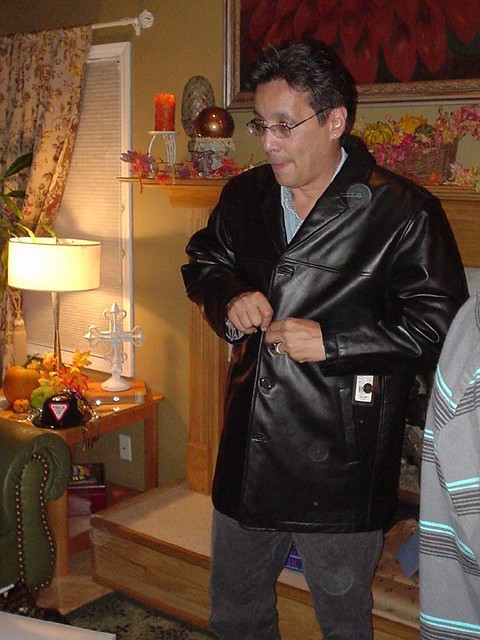 Matt's new leather jacket