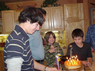 Blowing out candles