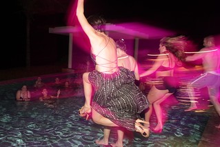 Mindy Hoskin - Mindy jumps in in her dress... and heels.